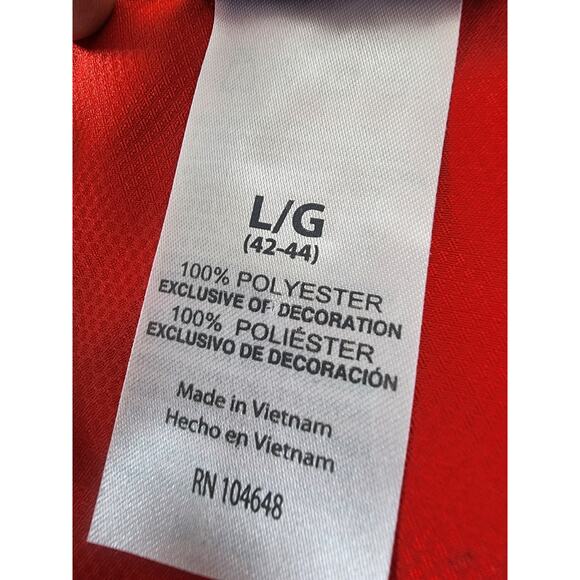 WISCONSIN BADGERS Knights Apparel Red White Pullover Windbreaker Jacket NWT SZ L - Picture 10 of 11